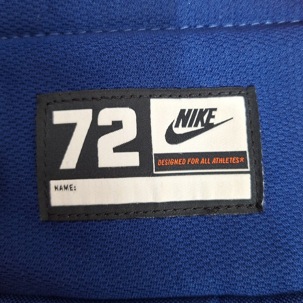 Nike Retro Backpack Blue Green Large Logo Swoosh Orange Straps School Bag Pack - Picture 3 of 9